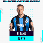 Fantasy Pro League Player of the Week Noa Lang Club Brugge
