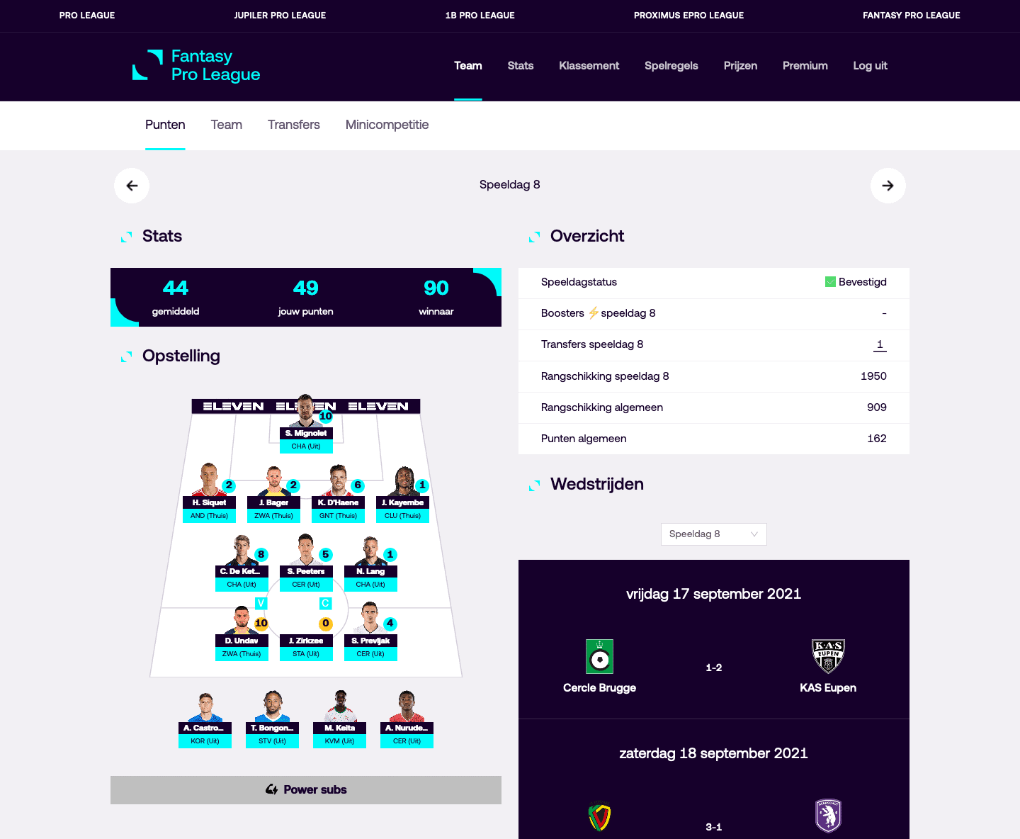 Fantasy Pro League Screenshot